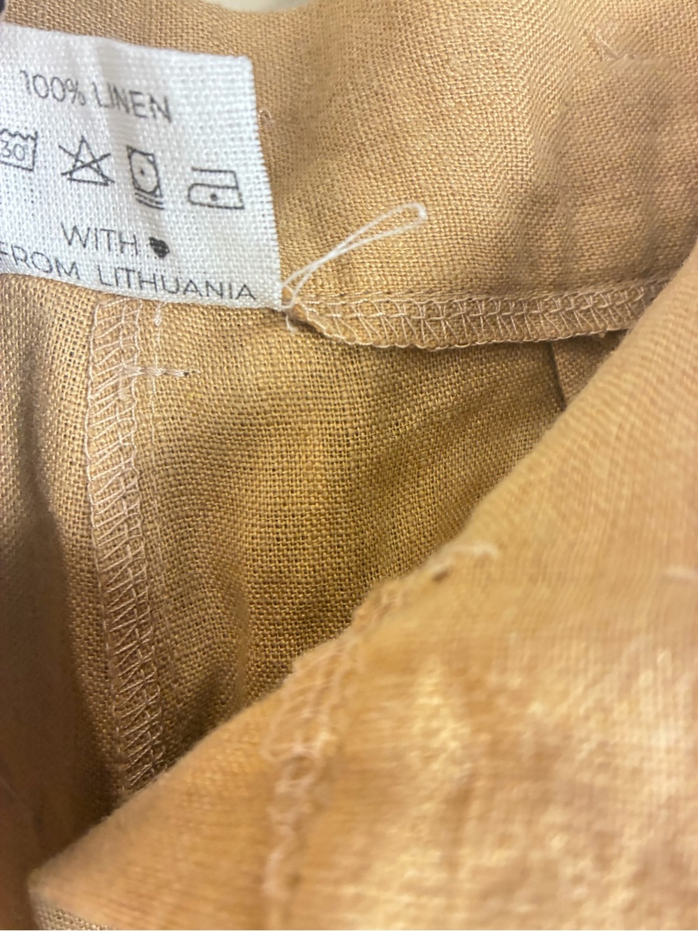 Linen Handmade Studio Lithuania Pleated High Waisted Pants - Picture 9 of 11